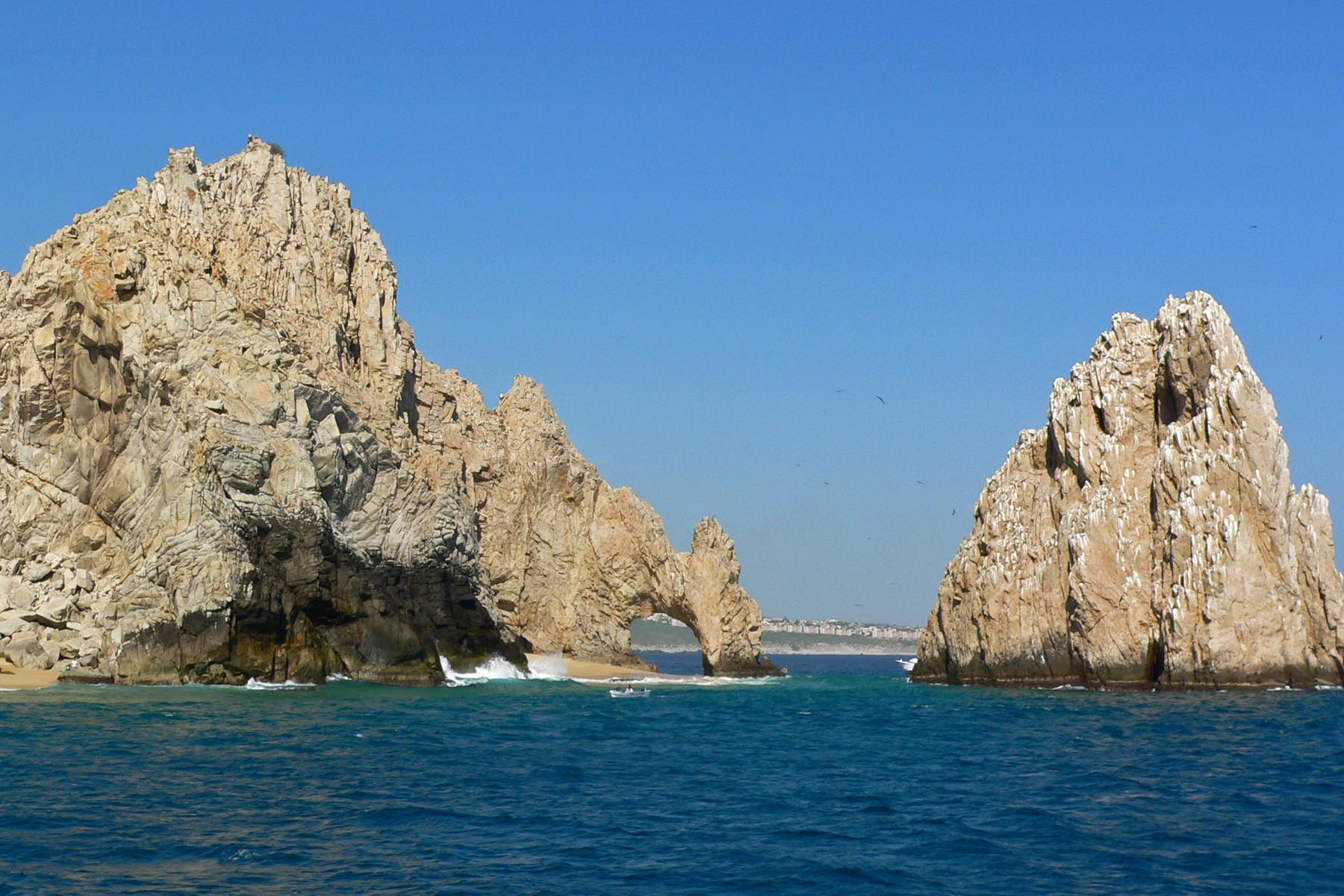 El Arco, the iconic rock arch of Cabo San Lucas, framed by turquoise water